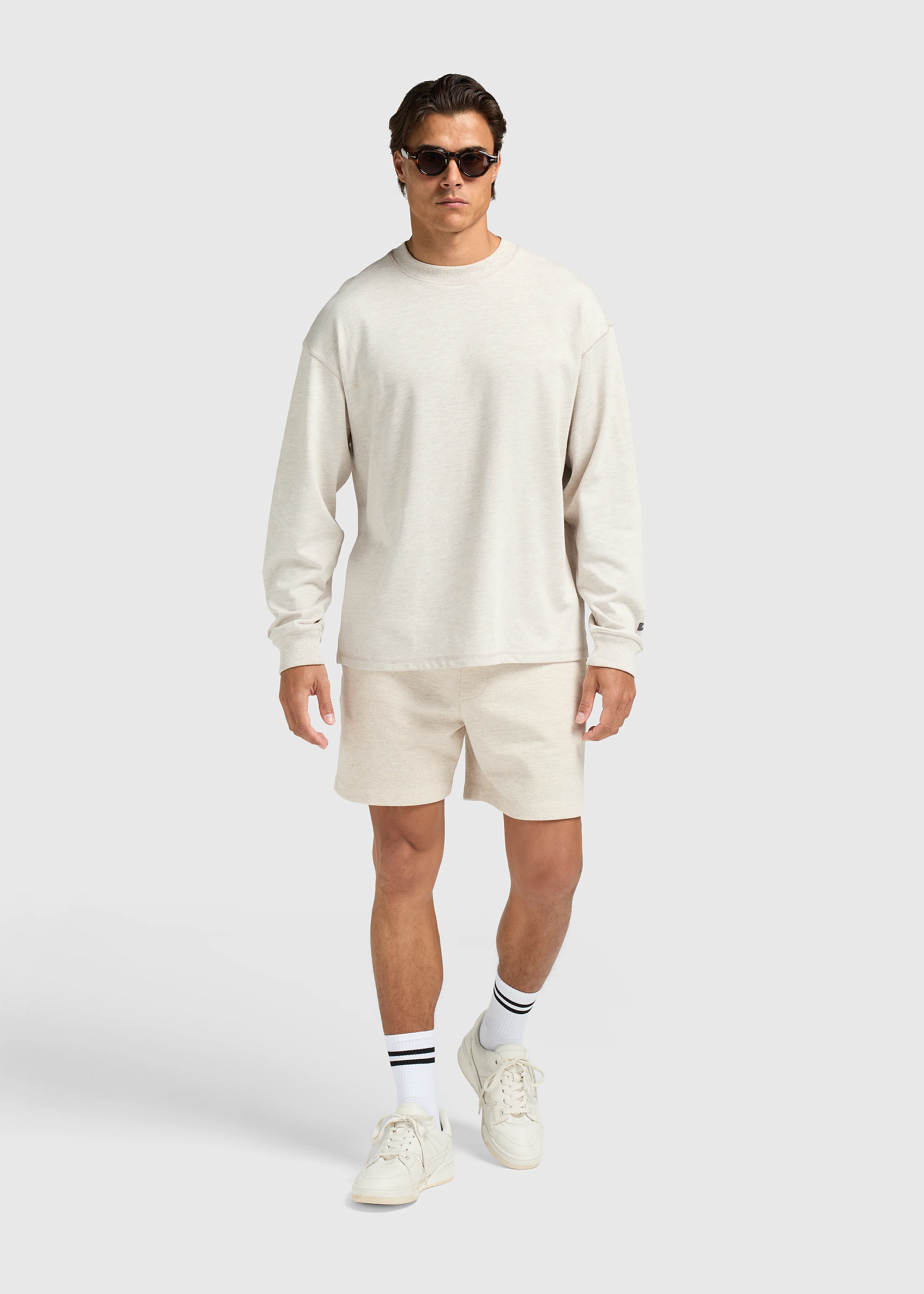 Vintage Washed Longsleeve - Sand Melange - Image 6