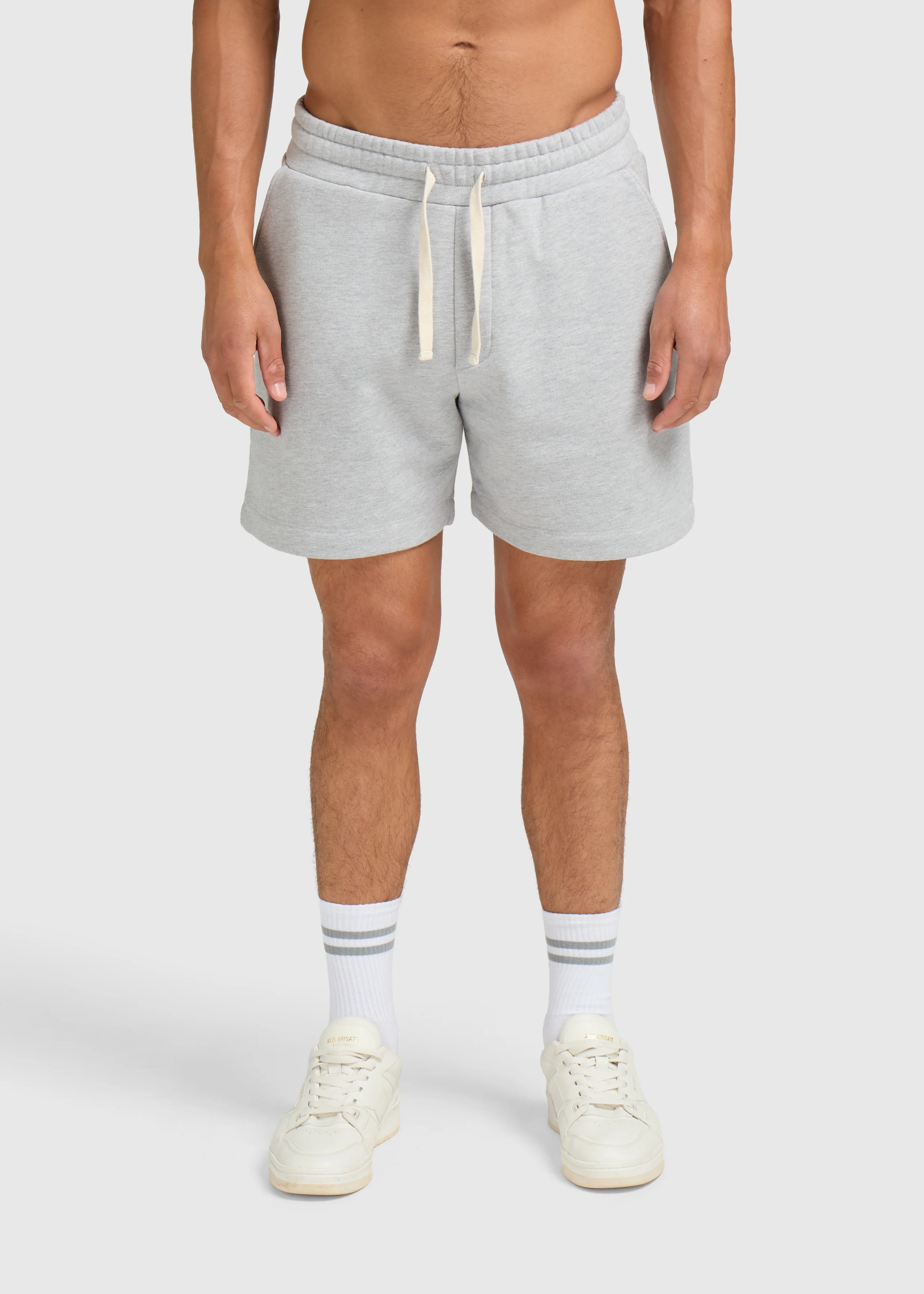 Vintage Washed Sweat Short - Grey Melee - Image 4