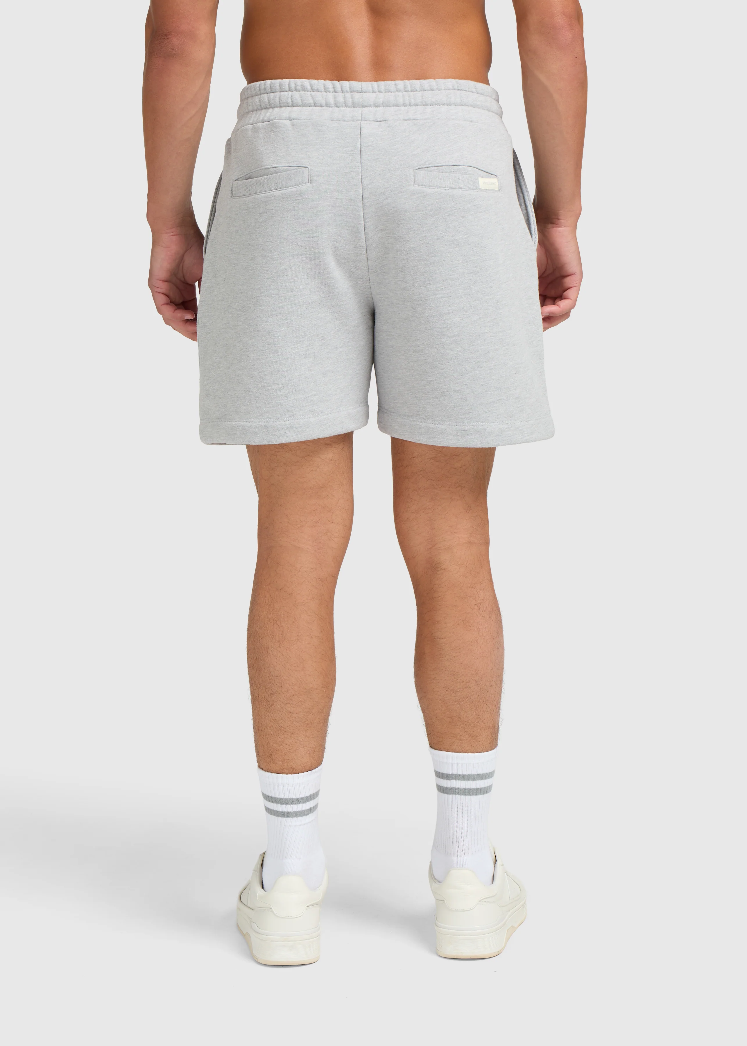 Vintage Washed Sweat Short - Grey Melee - Image 5