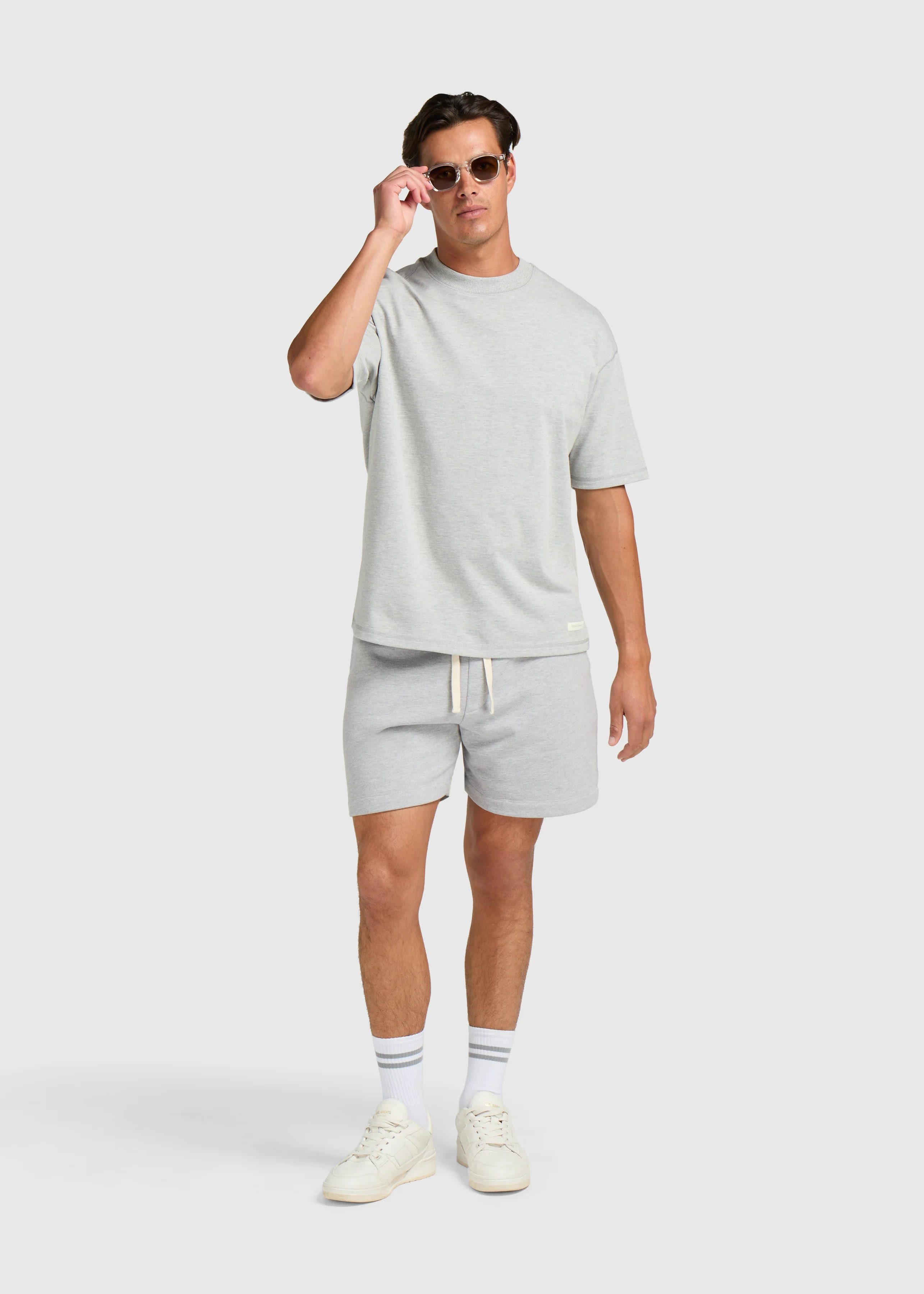 Vintage Washed Tee - Grey Melee - Image 5
