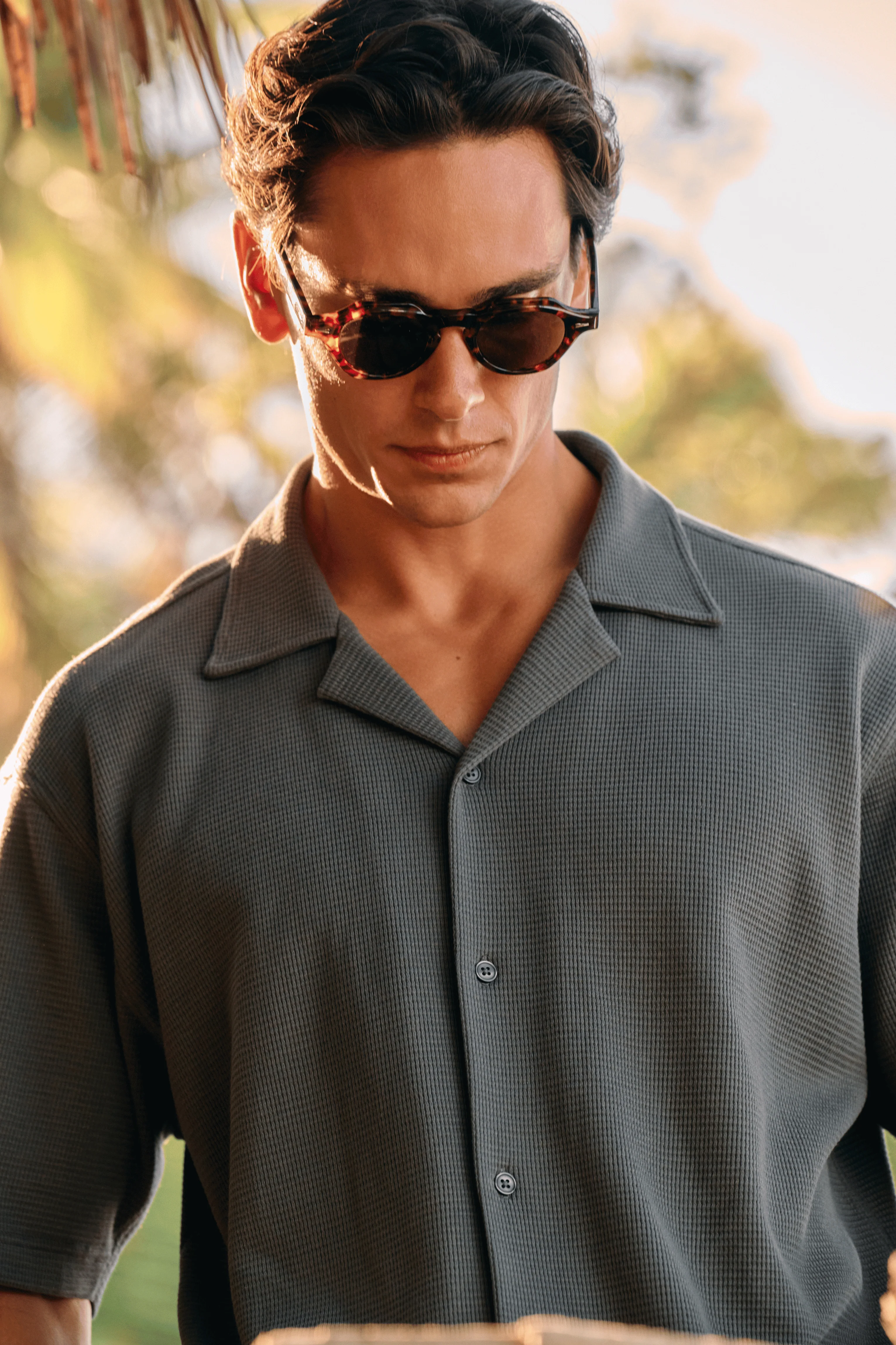 Relaxed Waffle Shirt - Chimera Green - Image 4