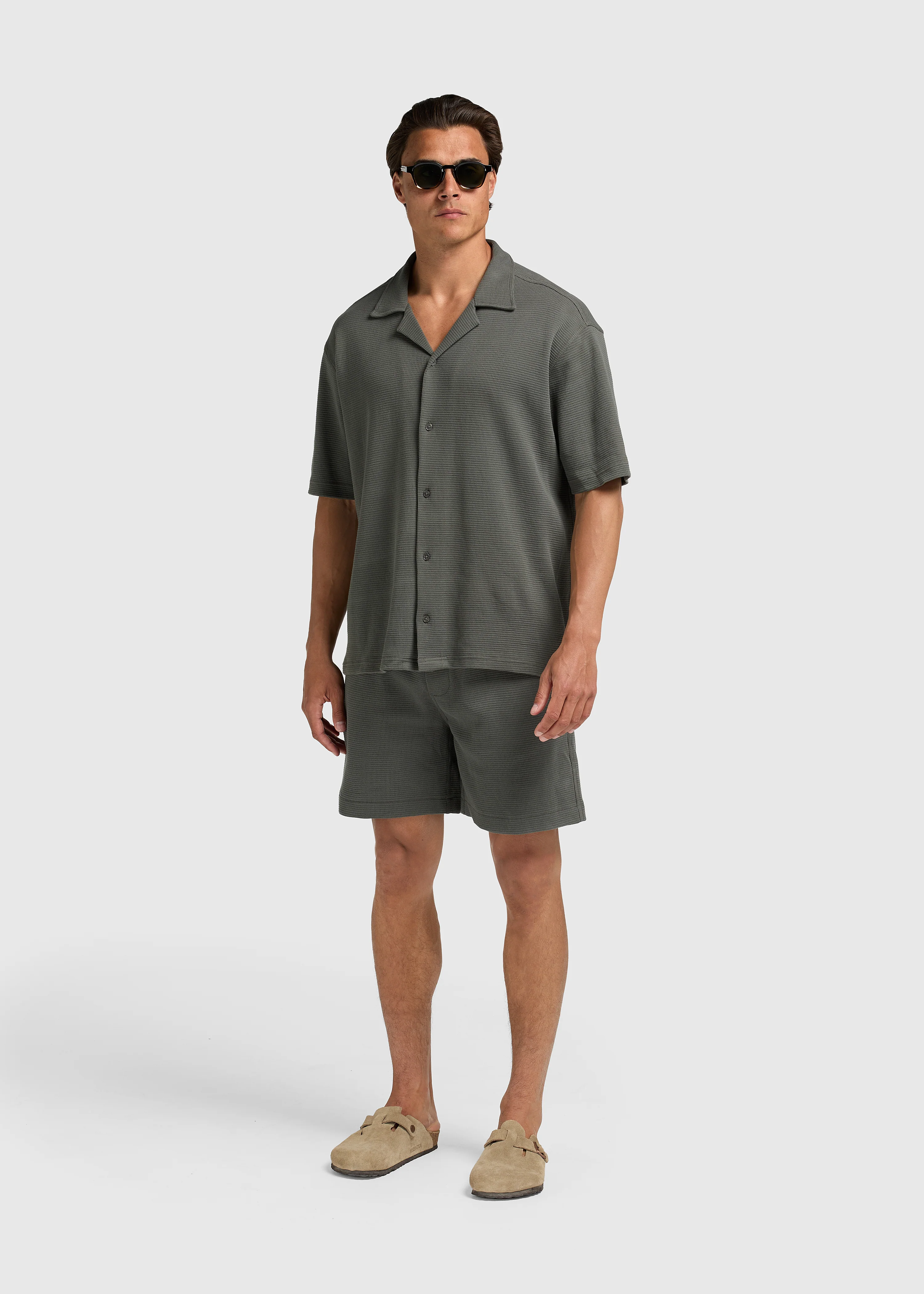 Relaxed Waffle Shirt - Chimera Green - Image 6
