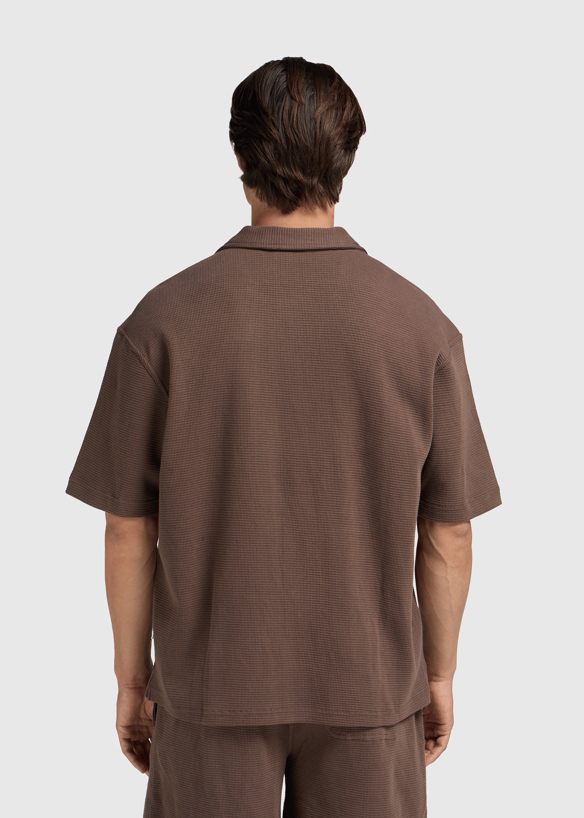 Relaxed Waffle Shirt - Espresso - Image 2