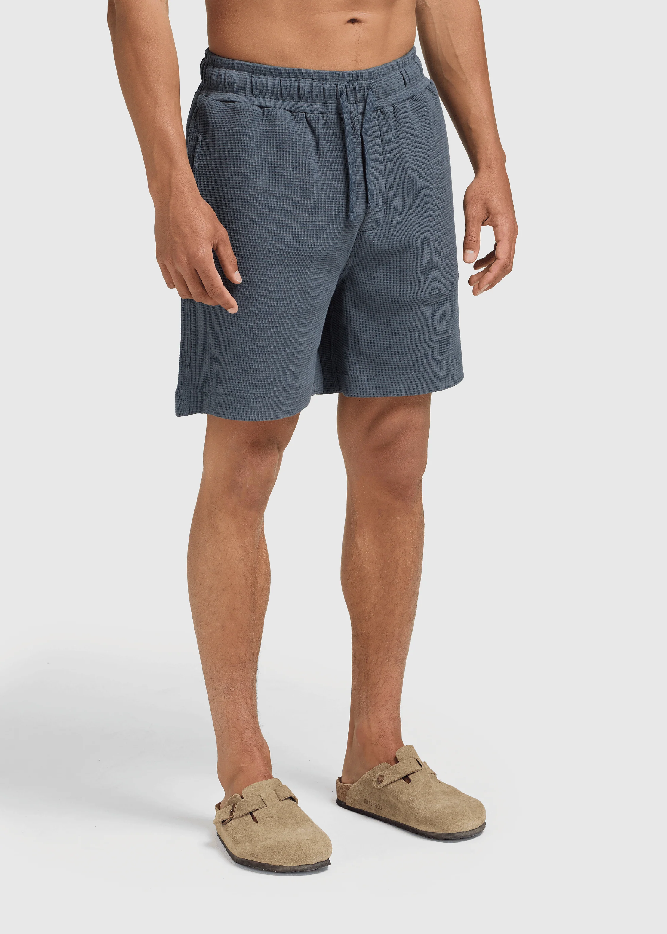 Relaxed Waffle Short- Navy Blue - Image 2