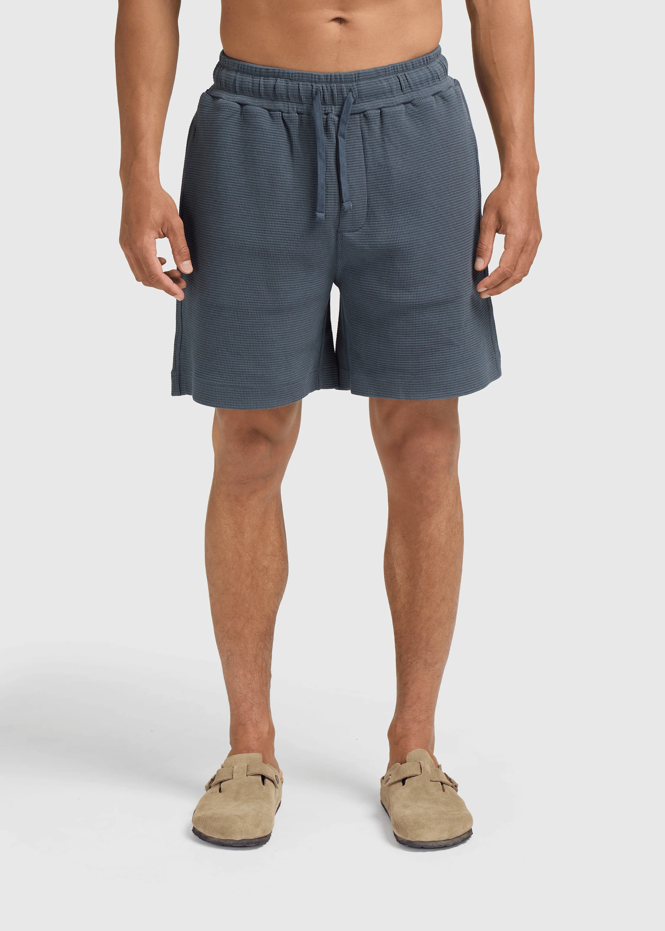 Relaxed Waffle Short- Navy Blue - Image 4