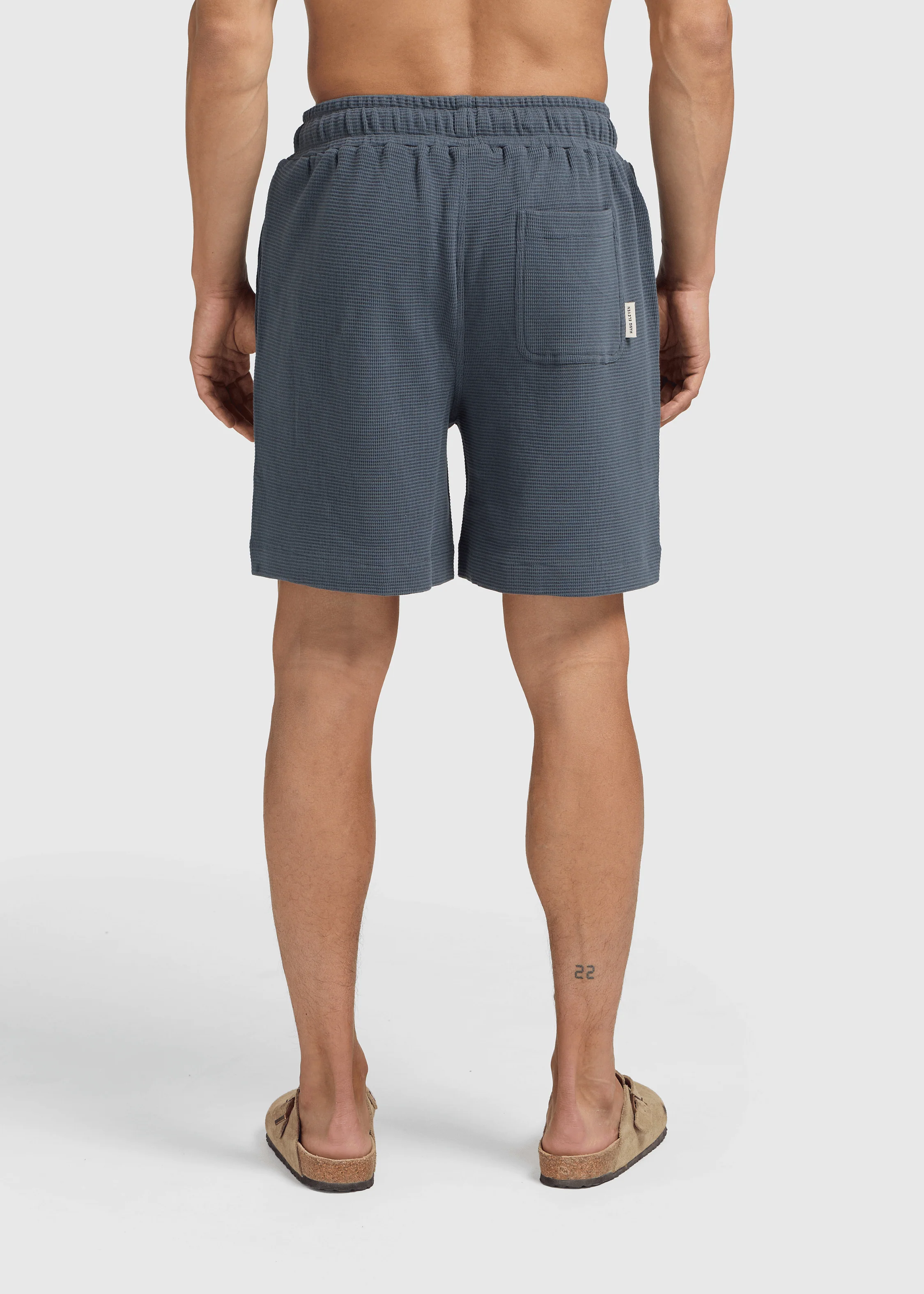 Relaxed Waffle Short- Navy Blue - Image 5
