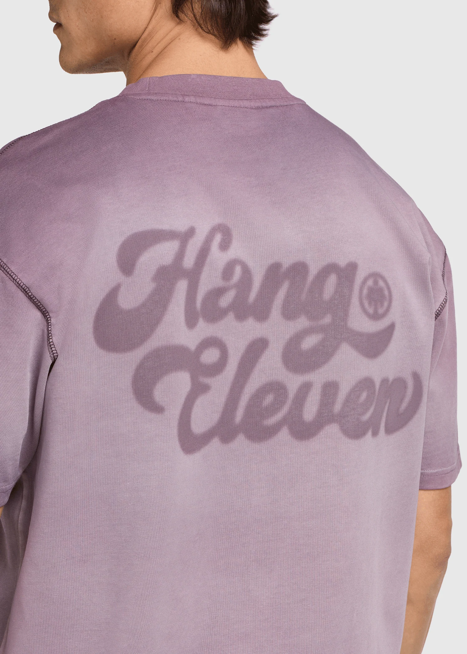 Washed Brand Tee - Purple - Image 3