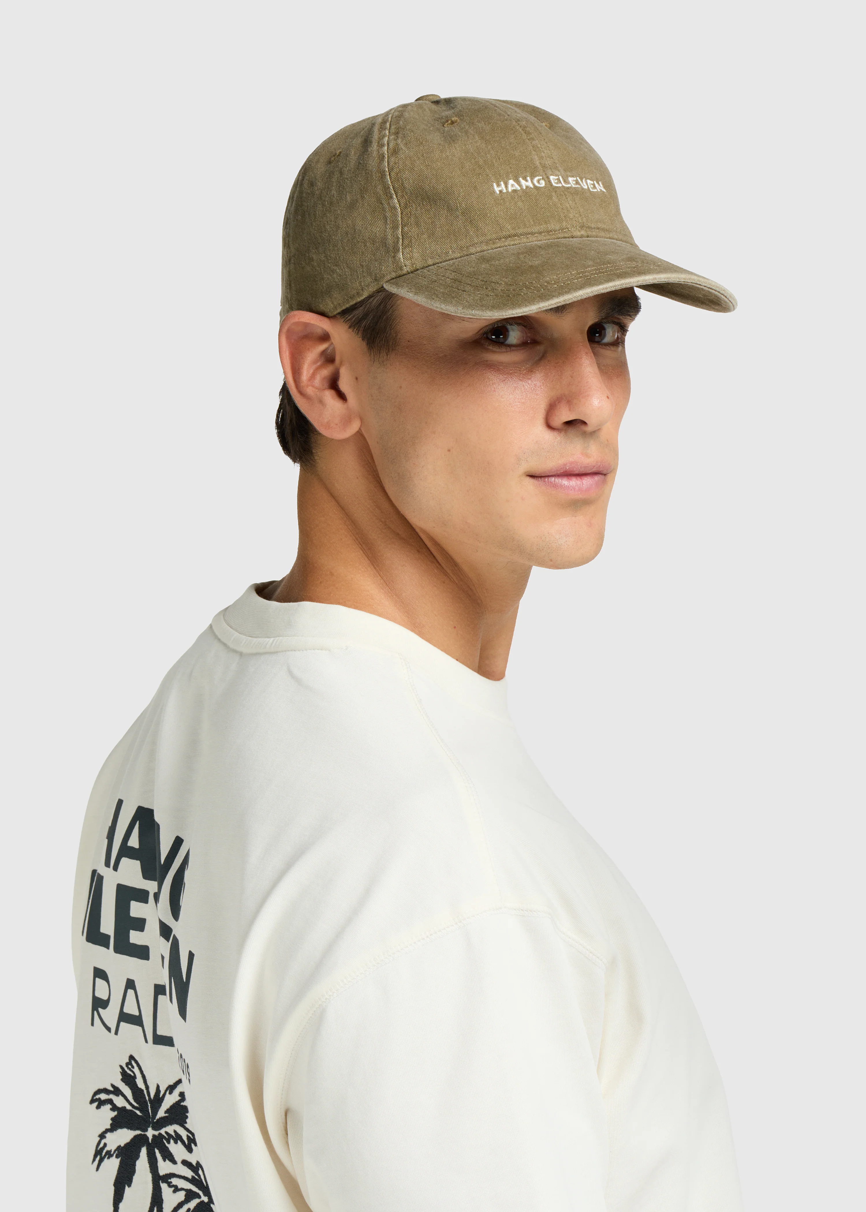 Washed Cap - Olive Green - Image 3