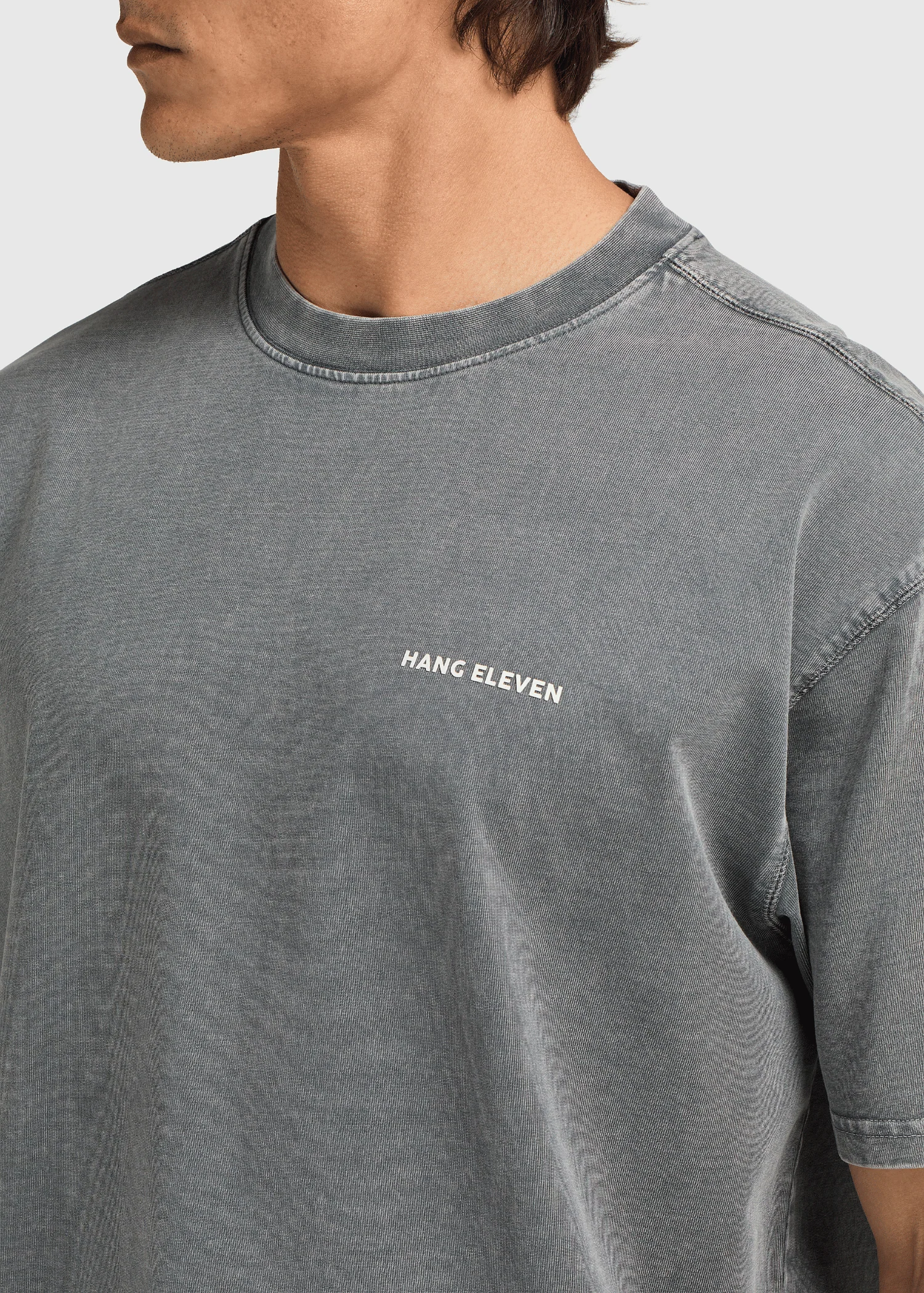 Washed Essential Tee - Anthracite - Image 3