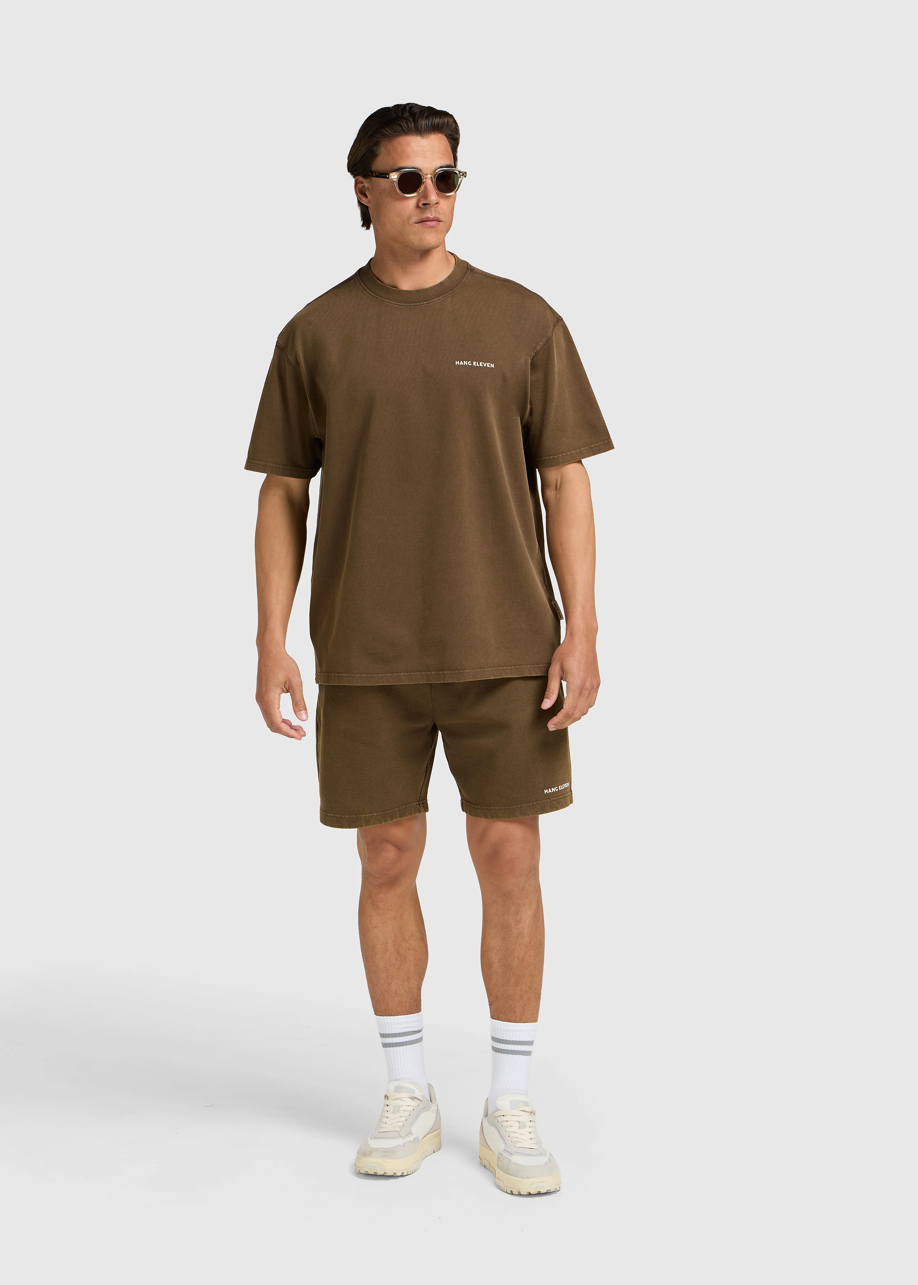 Washed Essential Tee - Brown - Image 4