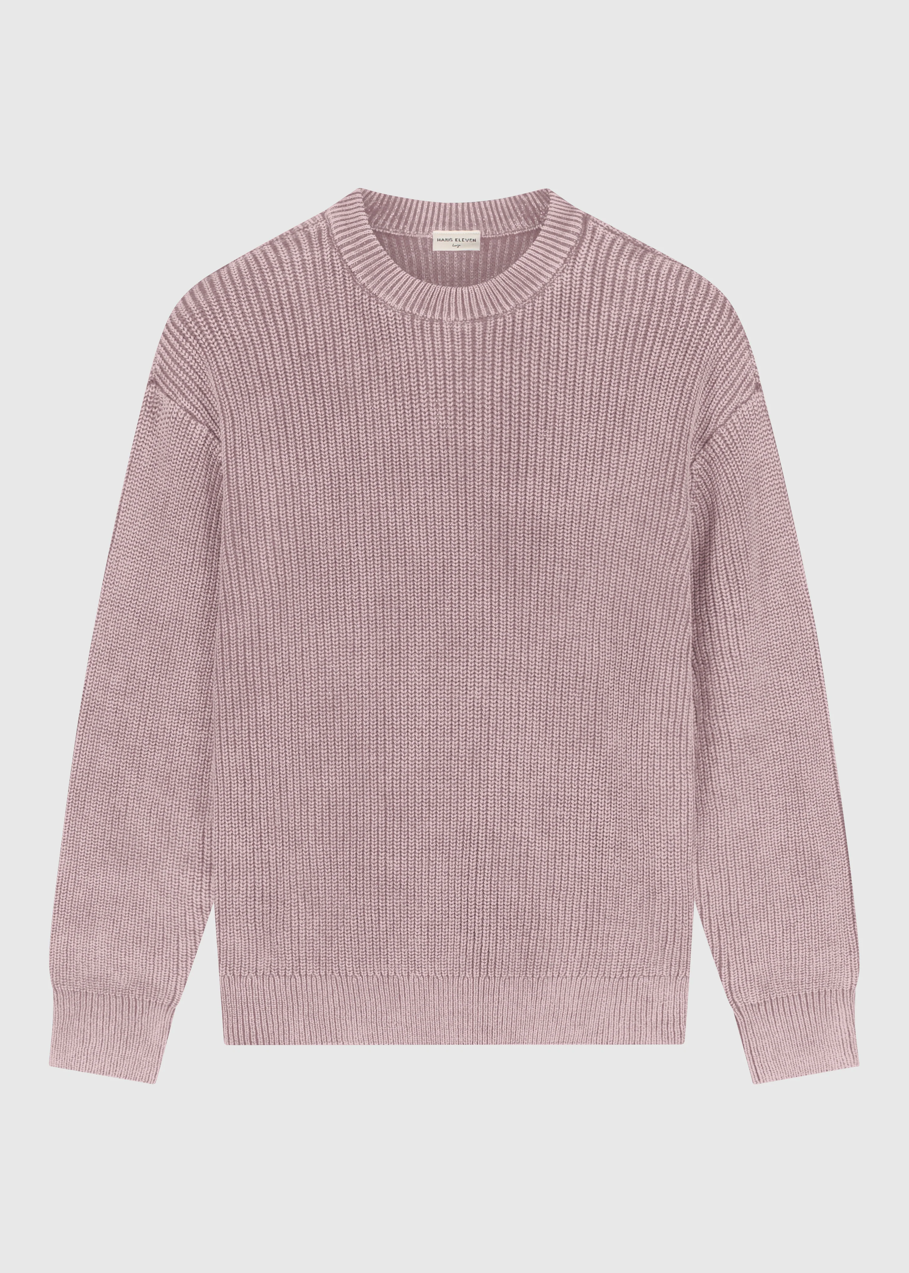 Washed Knit Crewneck - Lilac - Image 3