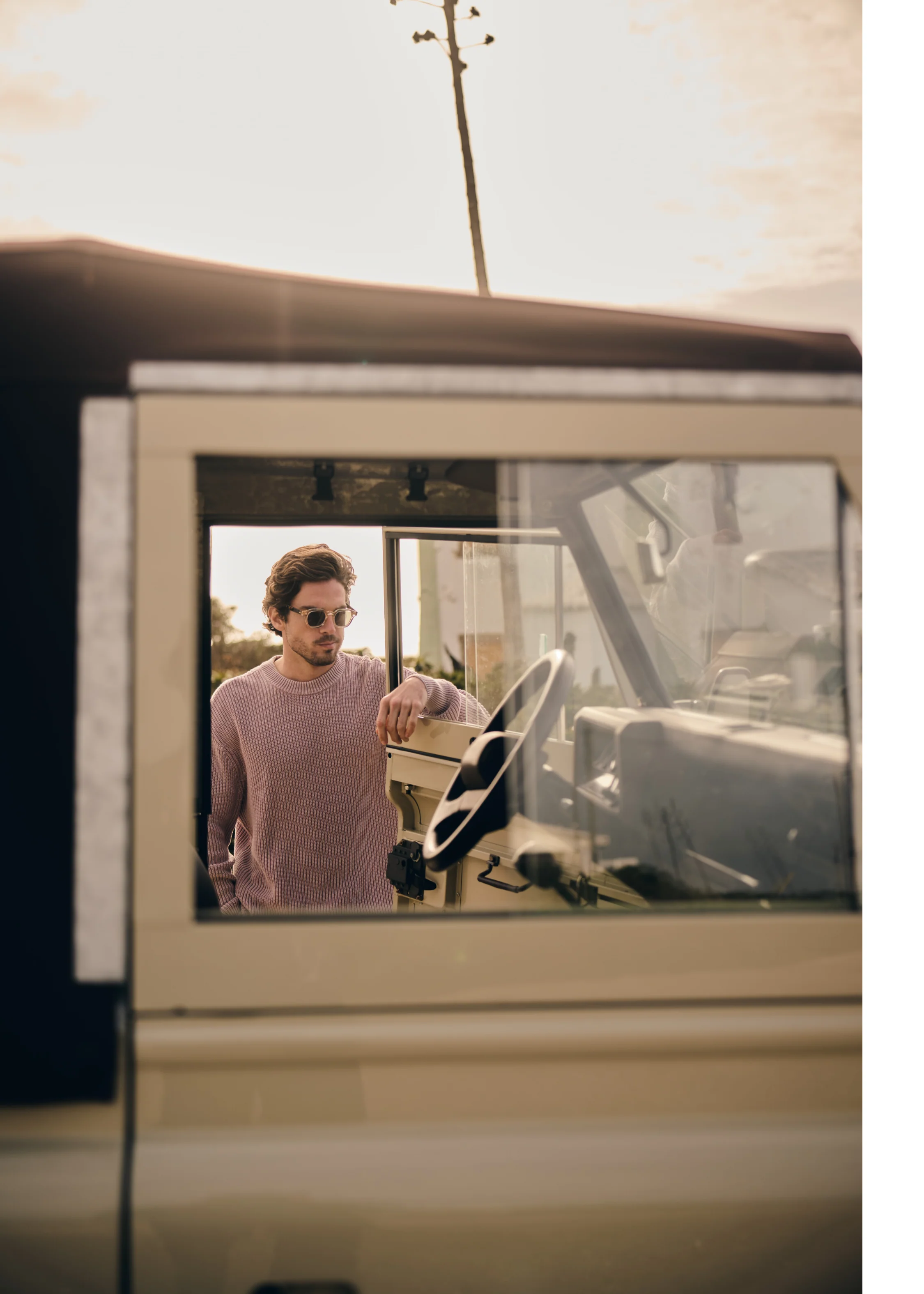 Washed Knit Crewneck - Lilac - Image 6