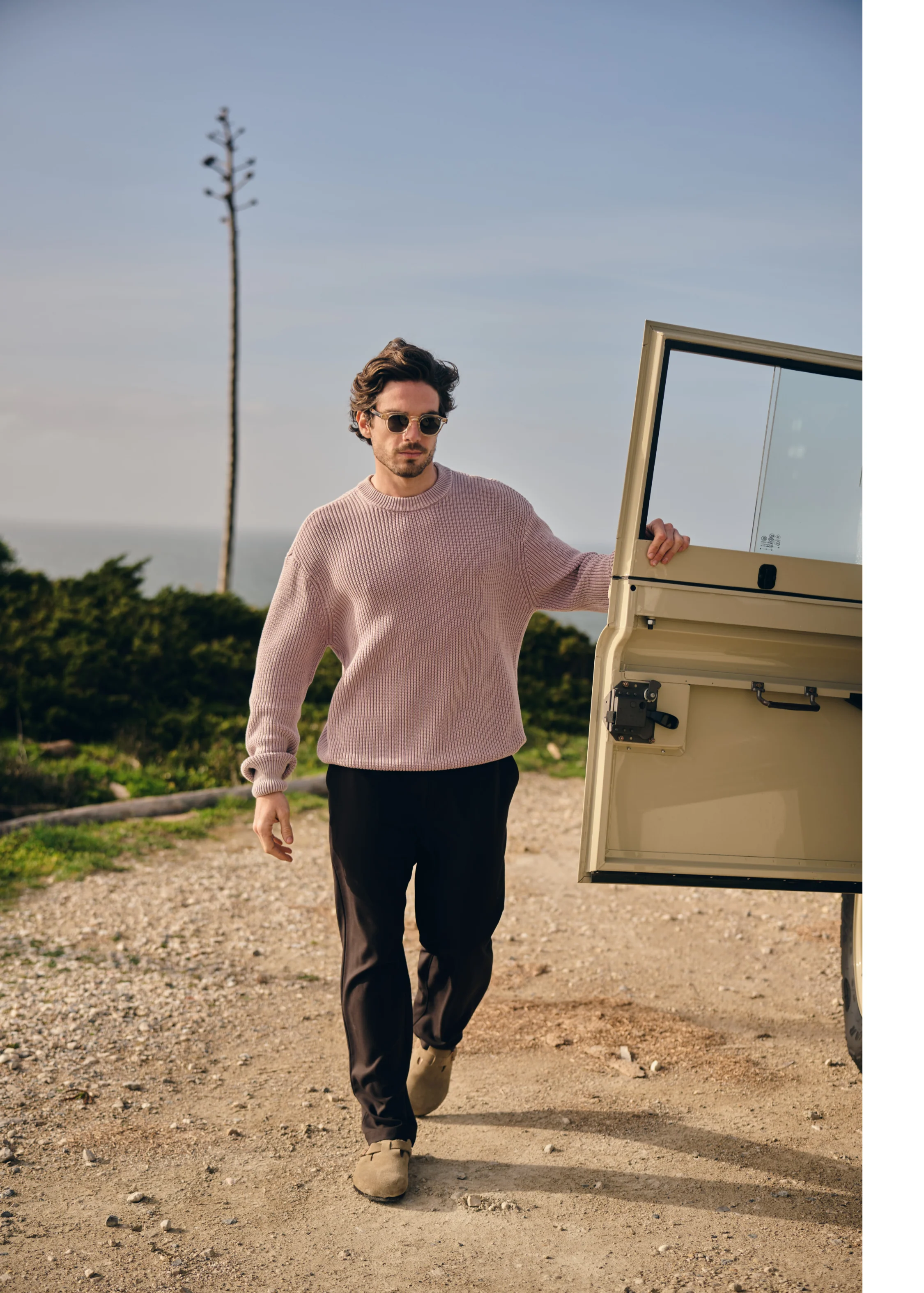 Washed Knit Crewneck - Lilac - Image 7