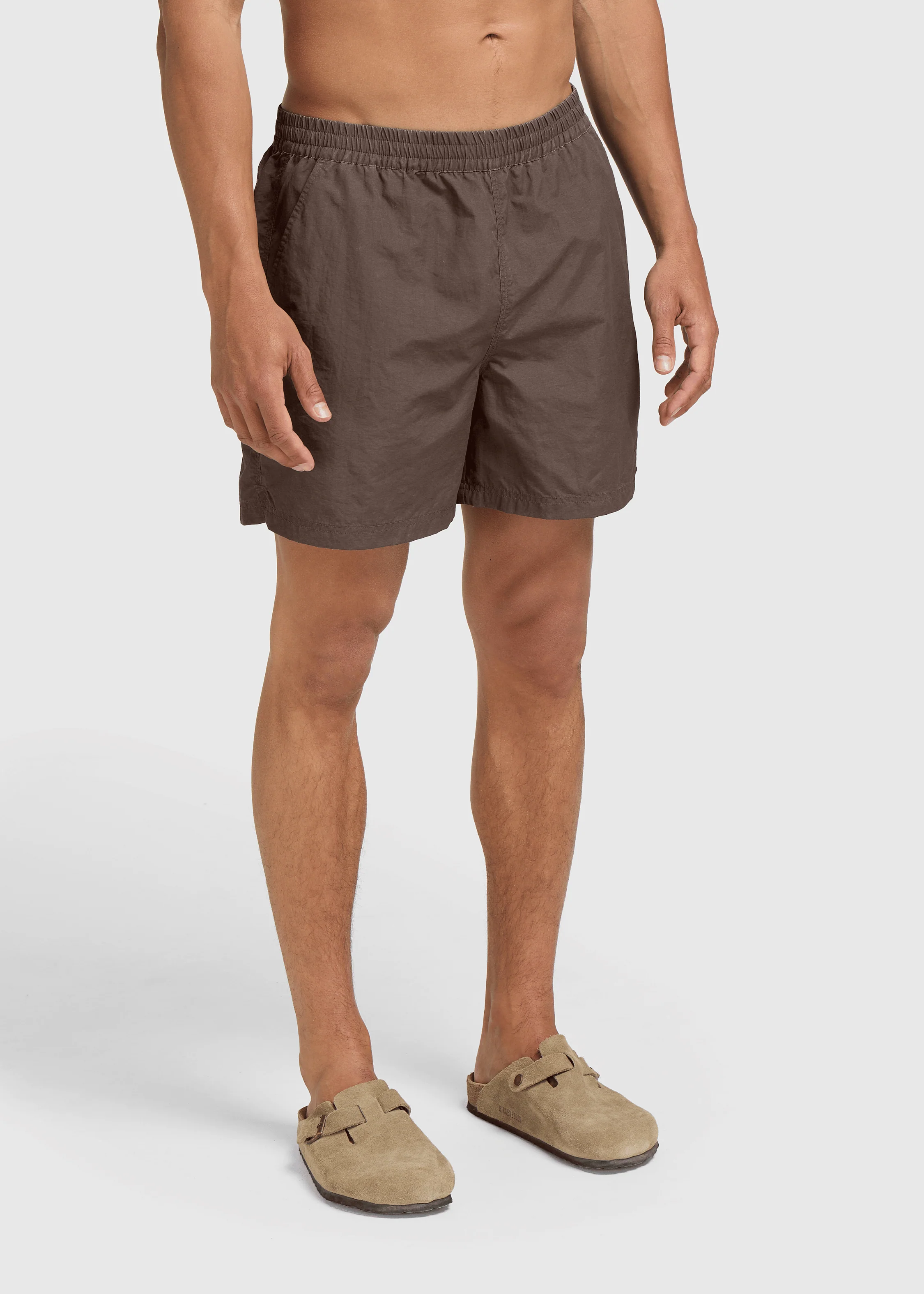 Washed Beach Short - Chocolate Brown - Image 2