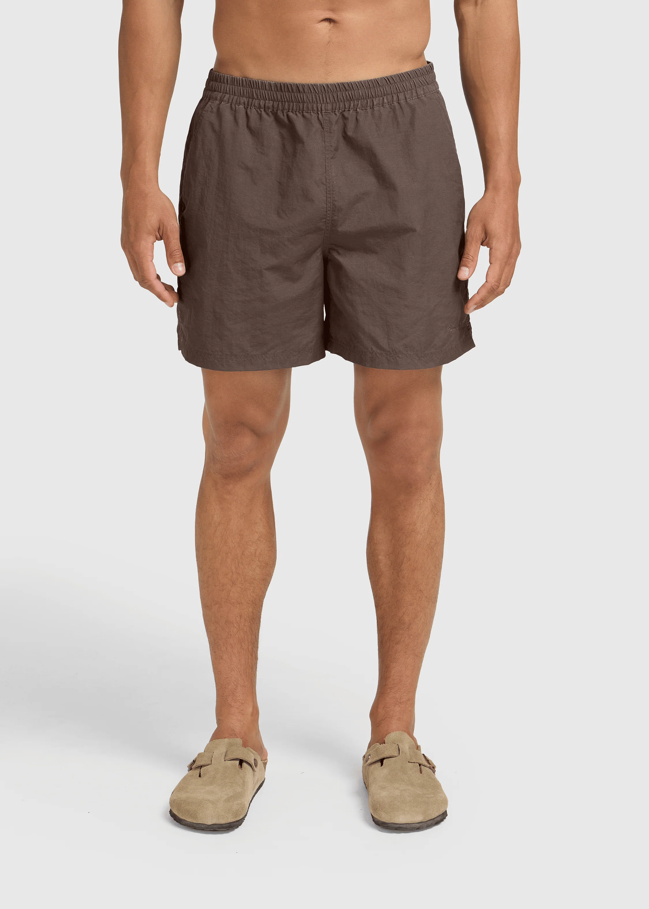 Washed Beach Short - Chocolate Brown - Image 3