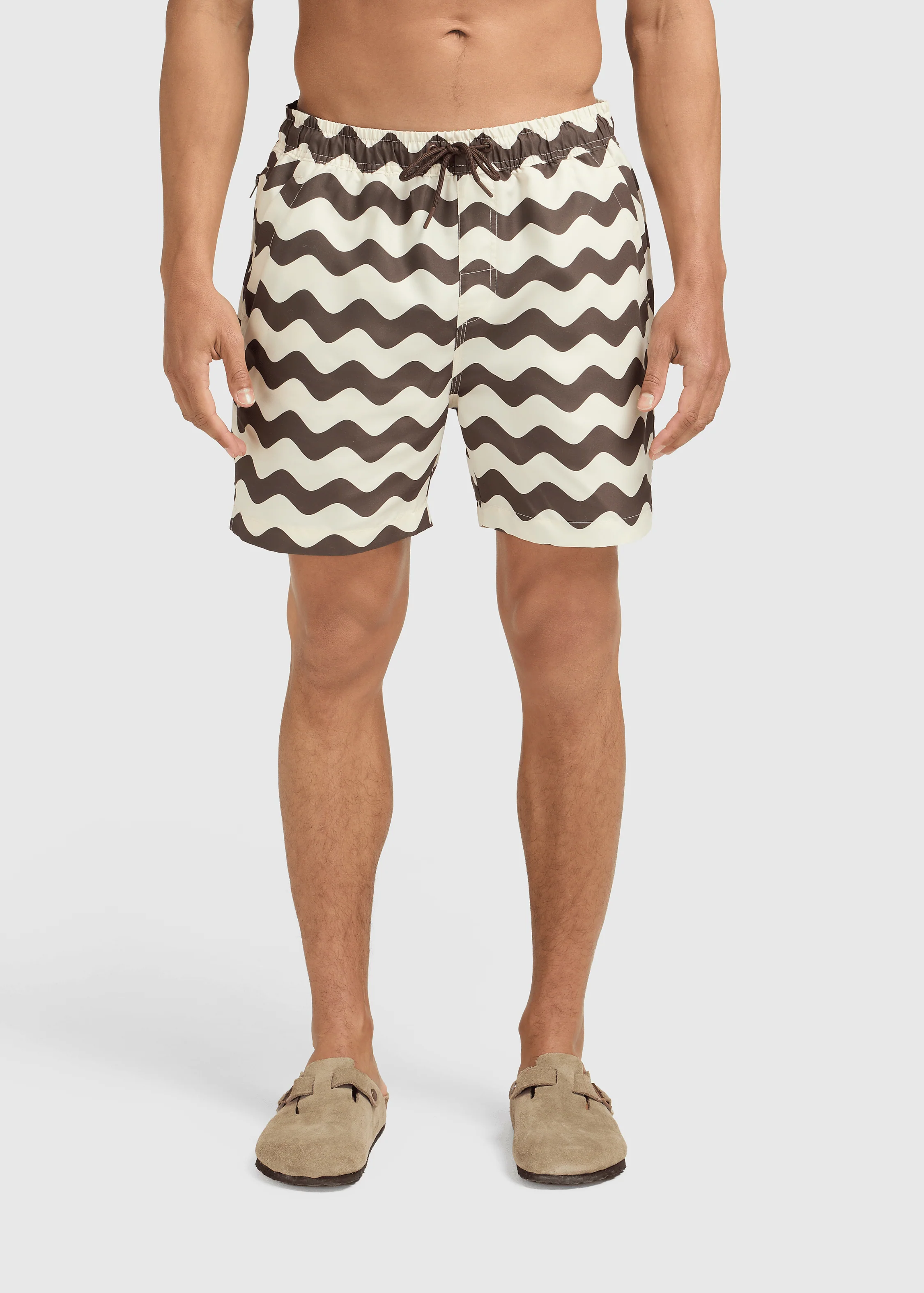 Wave Swim Short - Brown - Image 5