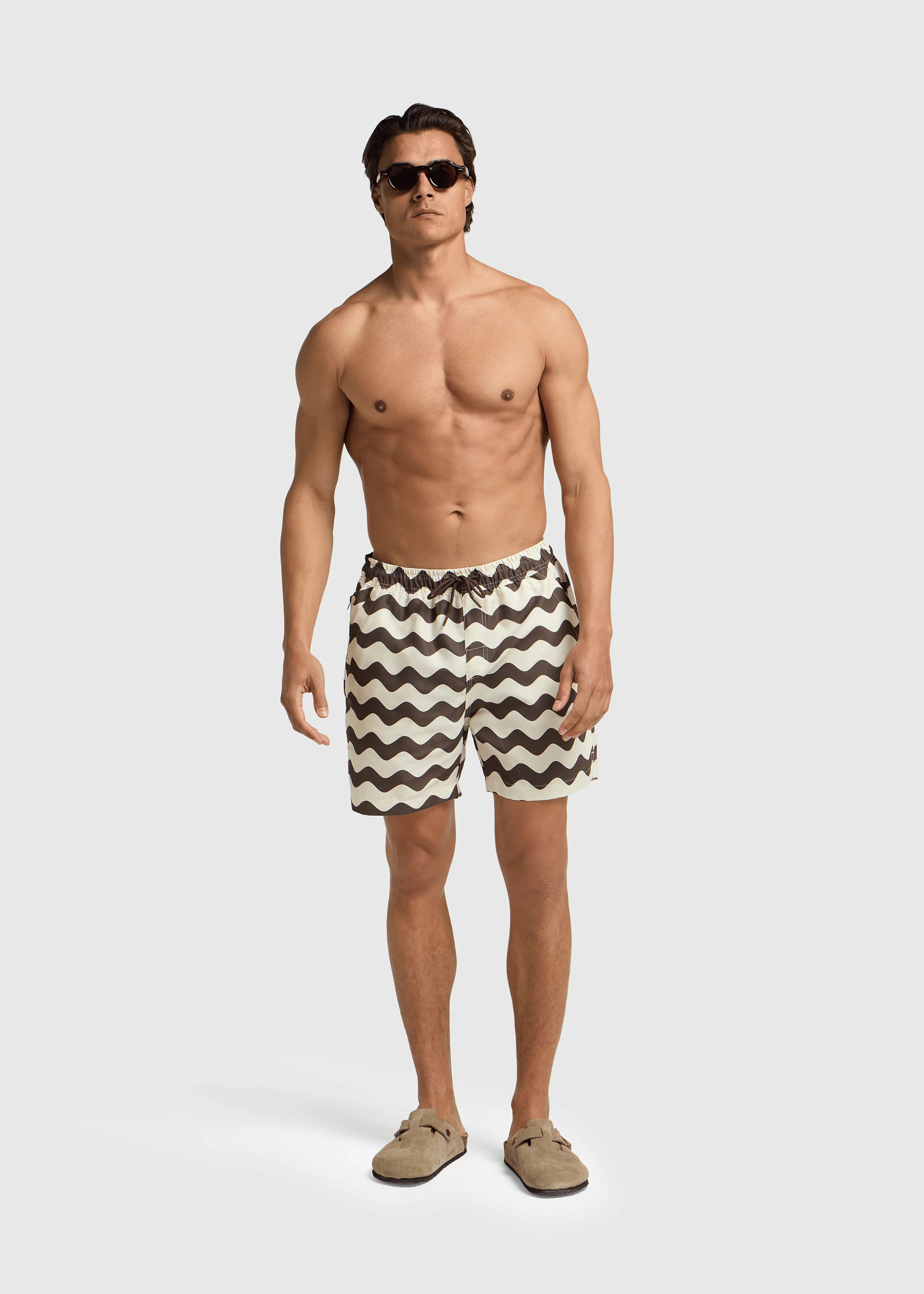 Wave Swim Short - Brown - Image 7