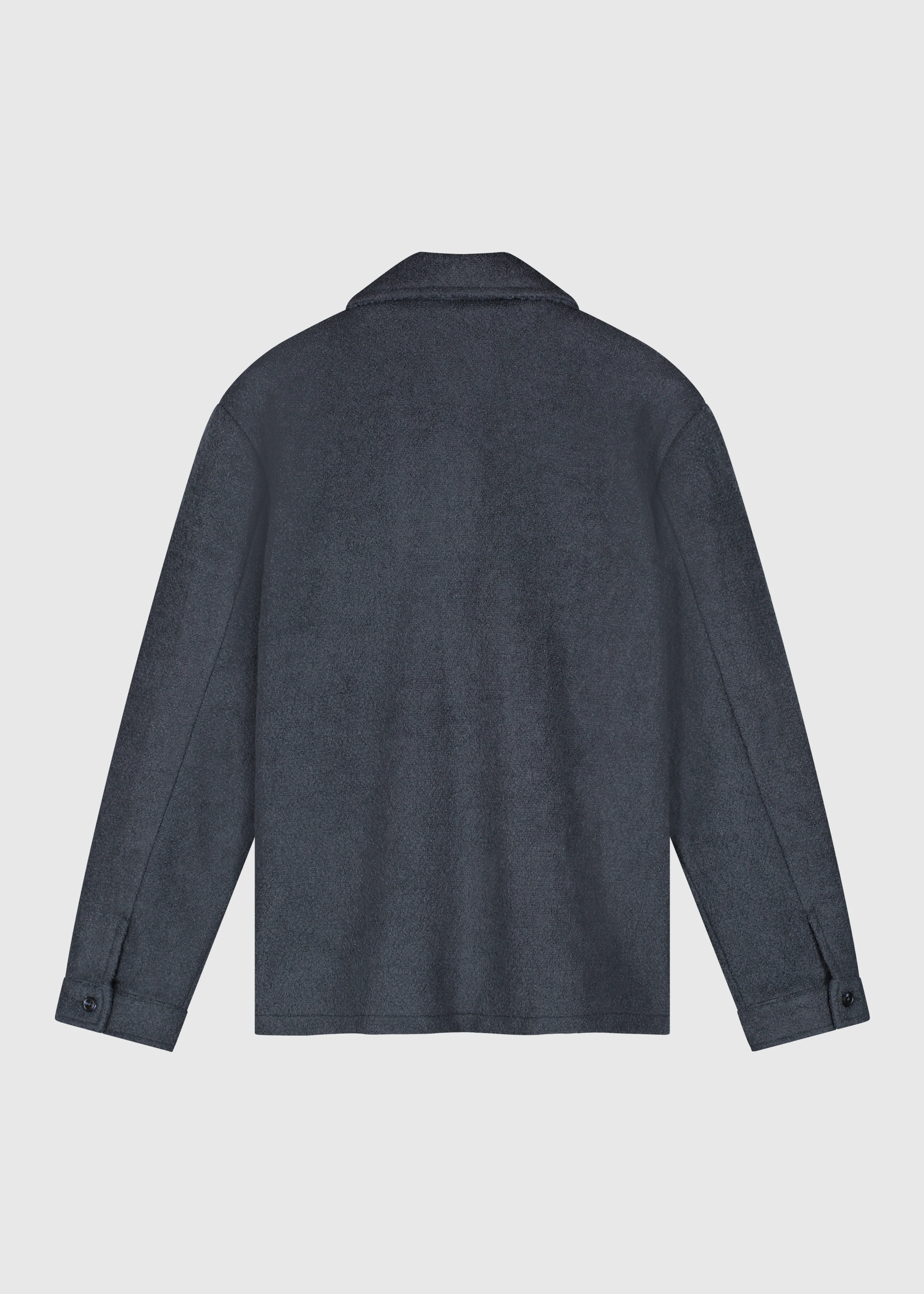 Premium Wool Jacket - Navy Blue - Image 4
