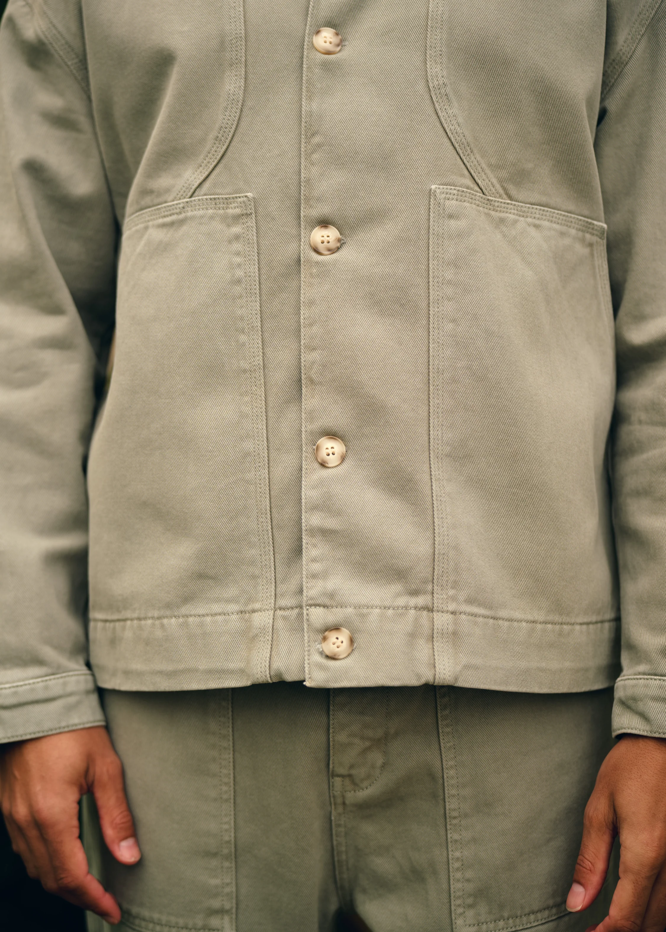Worker Overshirt - Slate Green - Image 4