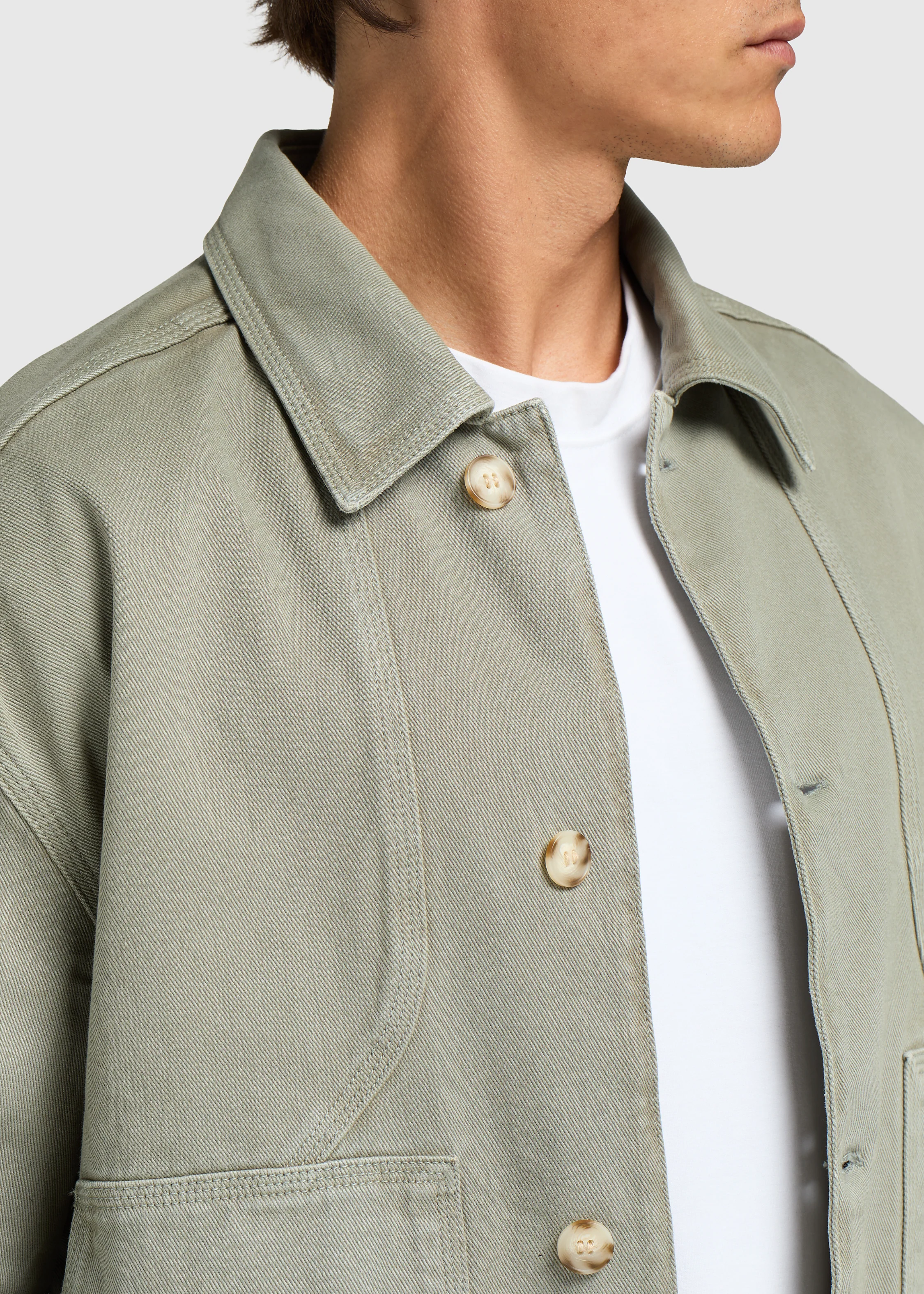 Worker Overshirt - Slate Green - Image 5