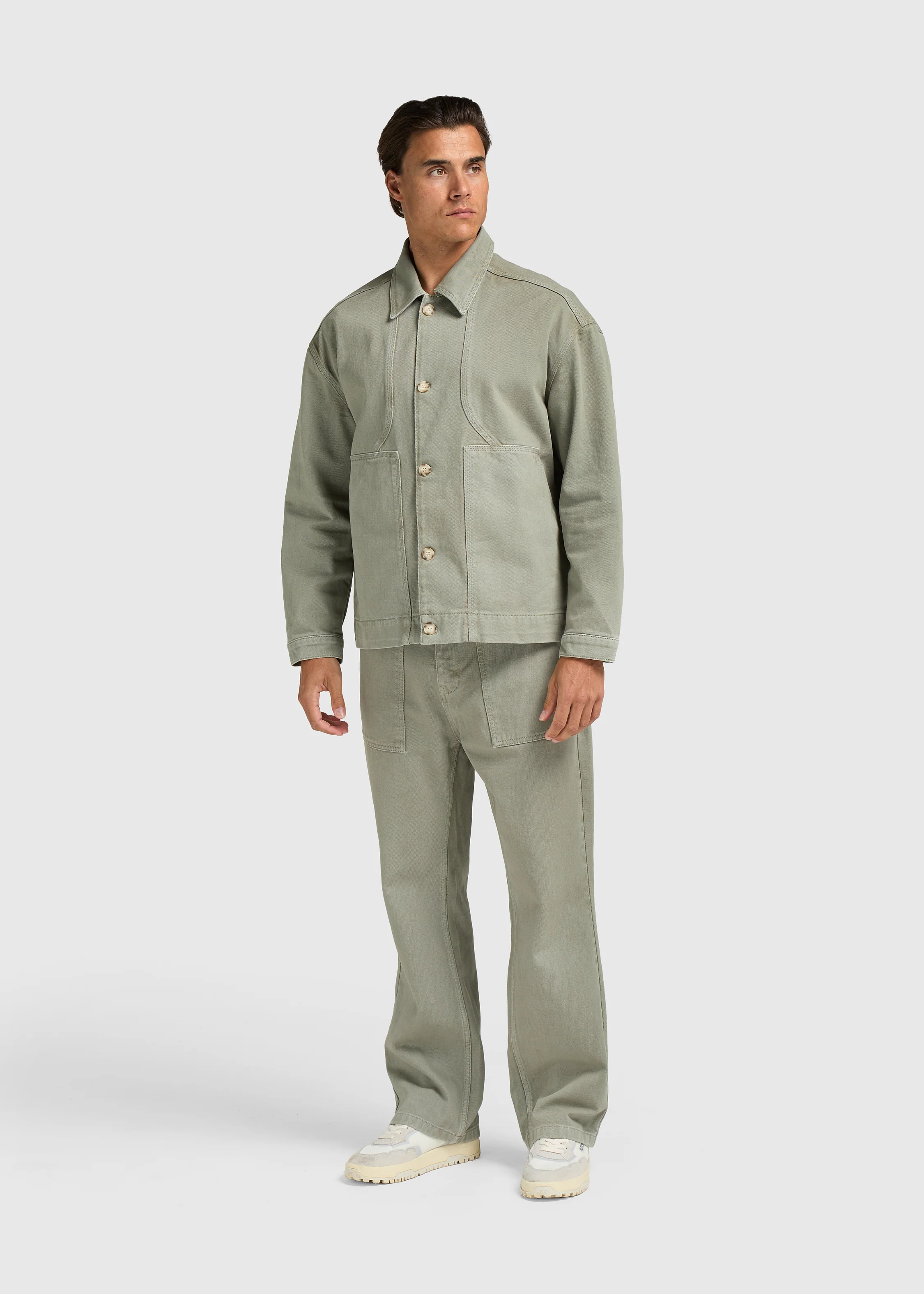 Worker Overshirt - Slate Green - Image 8